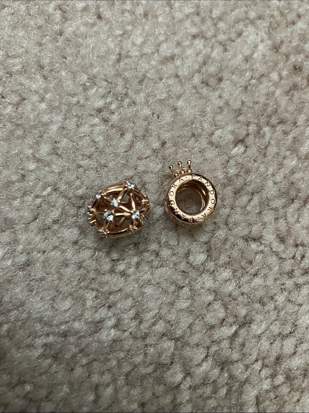 Pandora Crown Charms Bundle - Rose Gold and Silver - Picture 2 of 3